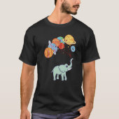 Aerospace Solar System Planets Space Elephant T-shirt (Voorkant)