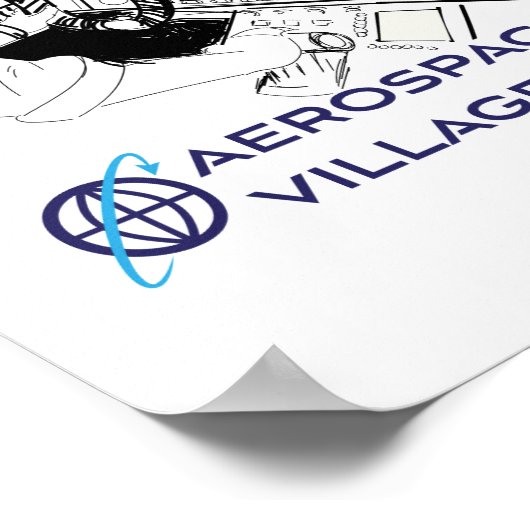 Aerospace Village 2021 Badge Art Poster (Hoek)