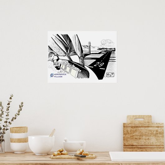 Aerospace Village 2021 Badge Art Poster (Keuken)