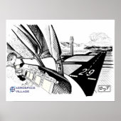 Aerospace Village 2021 Badge Art Poster (Voorkant)