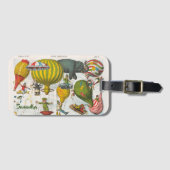 Aerostatisch tijdschrift (1878) door Augusto Gross Bagagelabel (Voorkant (horizontaal))