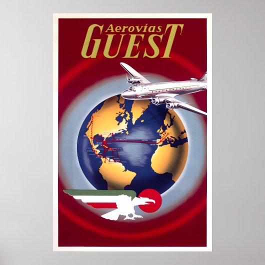 Aerovias Guest Reisposter Poster (Voorkant)