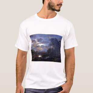Aert van der Neer Moonlit Landschap met Bridge T-shirt
