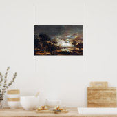 Aert van der Neer Moonlit Landschap Poster (Keuken)