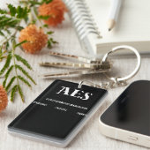 AES 2026 Designs Sleutelhanger (Voorkant Rechts)