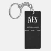 AES 2026 Ontwerpen Sleutelhanger (Voorkant Links)