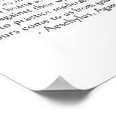 Aeschylus citeert - Wisdom komt door lijden Poster (Hoek)