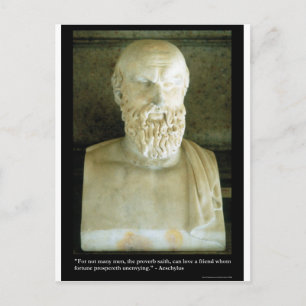 Aeschylus "Het Spreekwoord Zegt" Citaat Cadeaus T- Briefkaart
