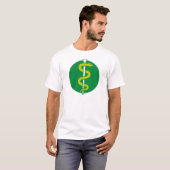 aesculap snake medician doctor medical personal t-shirt (Voorkant volledig)
