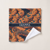 Aesculapian Snake Mozaïek Kleurrijk Patroon Bad Handdoek (Wasdoekje)