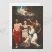 Aesculapius, Ceres en Cupid Feestdagenkaart (Voorkant / Achterkant)