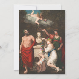 Aesculapius, Ceres en Cupid Feestdagenkaart