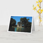 Aesculapius, Villa Borghese Gardens Rome Kaart (Gele Bloem)