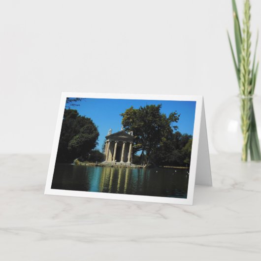 Aesculapius, Villa Borghese Gardens Rome Kaart (Voorkant)