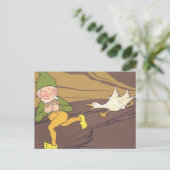Aesop Fable Goose die de Golden Egg uitstrooide Briefkaart (Staand voorkant)