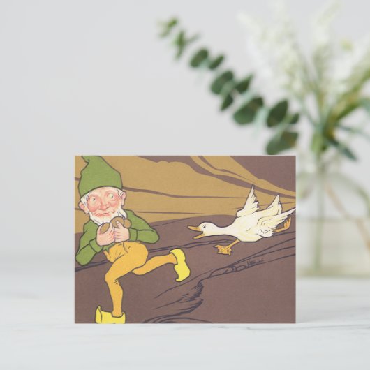  Aesop Fable Goose die de Golden Egg uitstrooide Briefkaart (Staand voorkant)