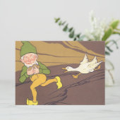  Aesop Fable Goose die de Golden Egg uitstrooide Kaart (Staand voorkant)