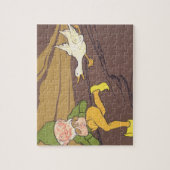  Aesop Fable Goose die de Golden Egg uitstrooide Legpuzzel (Verticaal)