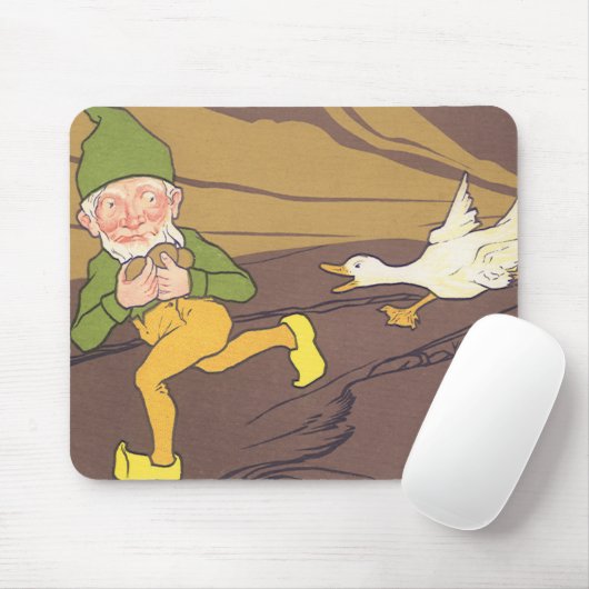 Aesop Fable Goose die de Golden Egg uitstrooide Muismat (Met muis)