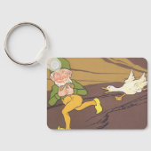  Aesop Fable Goose die de Golden Egg uitstrooide Sleutelhanger (Achterkant)