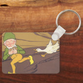  Aesop Fable Goose die de Golden Egg uitstrooide Sleutelhanger (Voorkant)