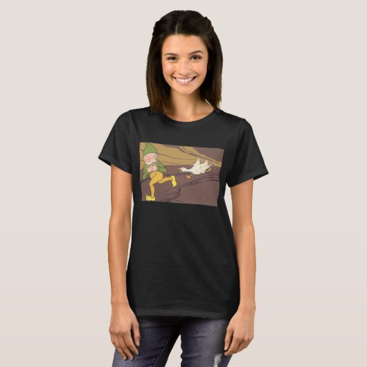 Aesop Fable Goose die de Golden Egg uitstrooide T-shirt (Voorkant volledig)