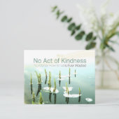 Aesop Inspirerend quote "Vriendelijkheid" Briefkaart (Staand voorkant)