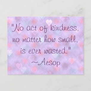 Aesop Kindness Quote Briefkaart