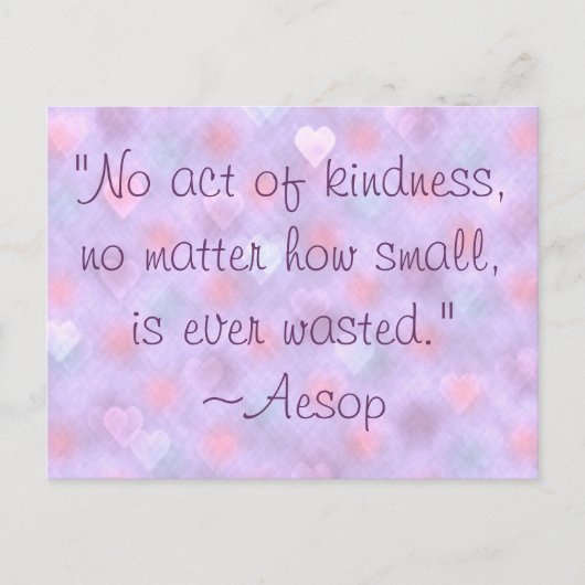Aesop Kindness Quote Briefkaart (Voorkant)