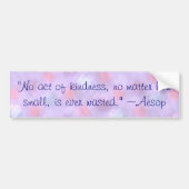 Aesop Kindness Quote Bumpersticker (Voorkant)