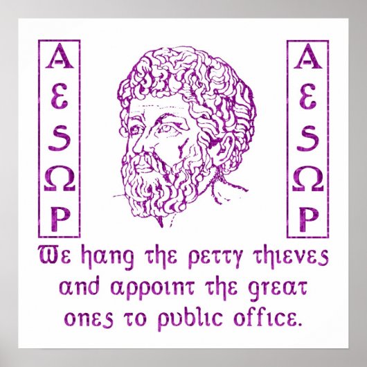 Aesop Poster (Voorkant)
