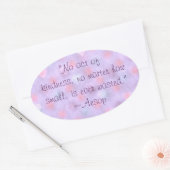 Aesop Vriendelijkheid Quote Stickers (Envelop)