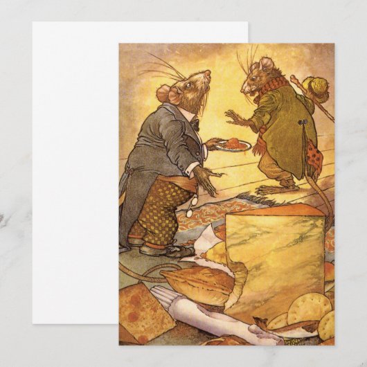  Aesop's Fable, Country Mouse, City Mouse (Voorkant / Achterkant)