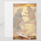  Aesop's Fable, Country Mouse, City Mouse Briefpapier (Voorkant / Achterkant)