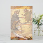  Aesop's Fable, Country Mouse, City Mouse Briefpapier (Staand voorkant)
