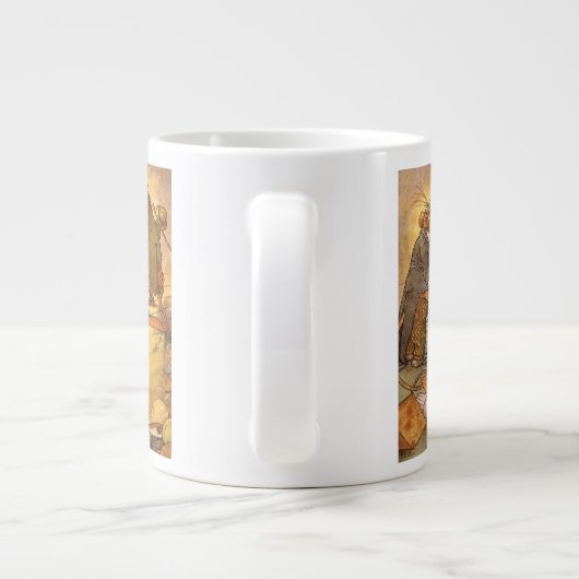  Aesop's Fable, Country Mouse, City Mouse Grote Koffiekop (Achterkant)