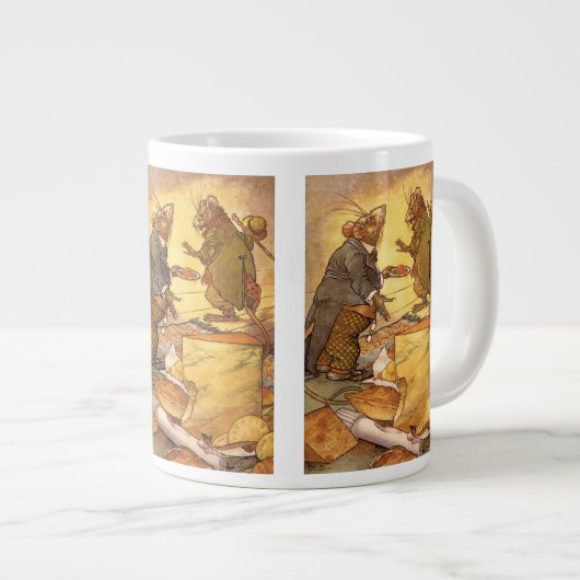 Aesop's Fable, Country Mouse, City Mouse Grote Koffiekop (Voorkant rechts)