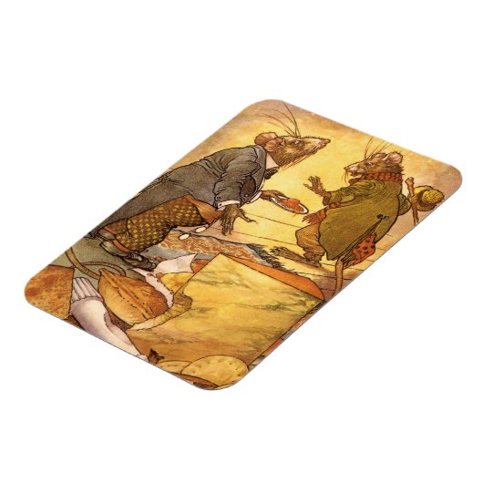  Aesop's Fable, Country Mouse, City Mouse Magneet (Linkerzijde)