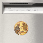 Aesop's Fable, Country Mouse, City Mouse Magneet (Insitu (Vaatwasser))