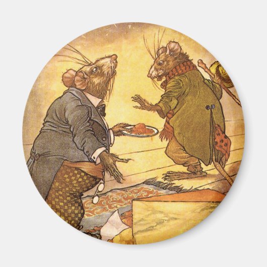 Aesop's Fable, Country Mouse, City Mouse Magneet (Voorkant)