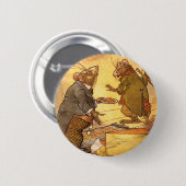 Aesop's Fable, Country Mouse, City Mouse Ronde Button 5,7 Cm (Voorkant /achterkant)