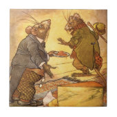  Aesop's Fable, Country Mouse, City Mouse Tegeltje (Voorkant)