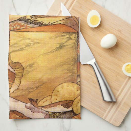  Aesop's Fable, Country Mouse, City Mouse Theedoek (Quarter Fold)