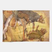 Aesop's Fable, Country Mouse, City Mouse Theedoek (Horizontaal)