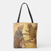 Aesop's Fable, Country Mouse, City Mouse Tote Bag (Achterkant)