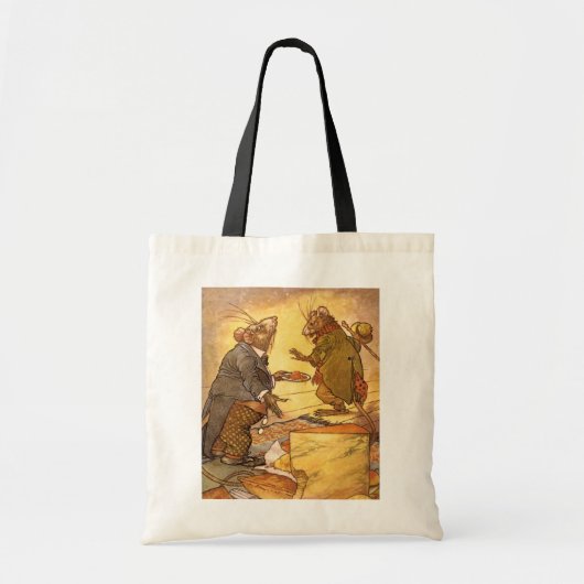  Aesop's Fable, Country Mouse, City Mouse Tote Bag (Voorkant)