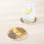 Aesop's Fable, Country Mouse, City Mouse Zandsteen Onderzetter (Zijkant)