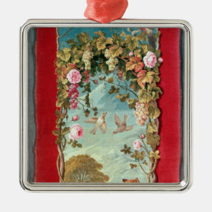 Aesop's fable The Fox and the Grapes Metalen Ornament