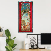 Aesop's fable The Fox and the Grapes Poster (Thuiskantoor)