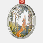 Aesop's fables, fox en druiven metalen ornament (Links)
